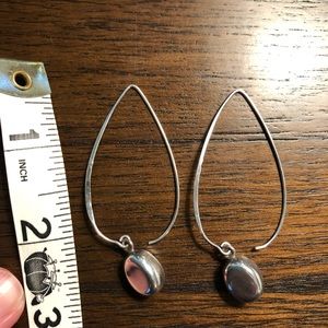 Classic Silpada Sterling vintage  bead drop earrings